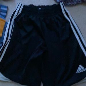 black soccer shorts
